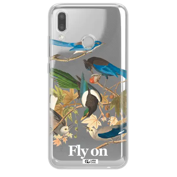 a group of birds on a branch Huawei P Smart 2019 Clear TPU Case