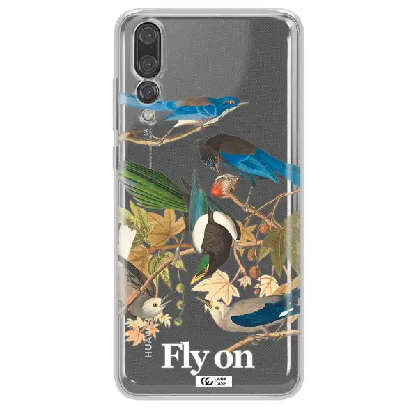 a group of birds on a branch Huawei P20 Pro Clear TPU Case