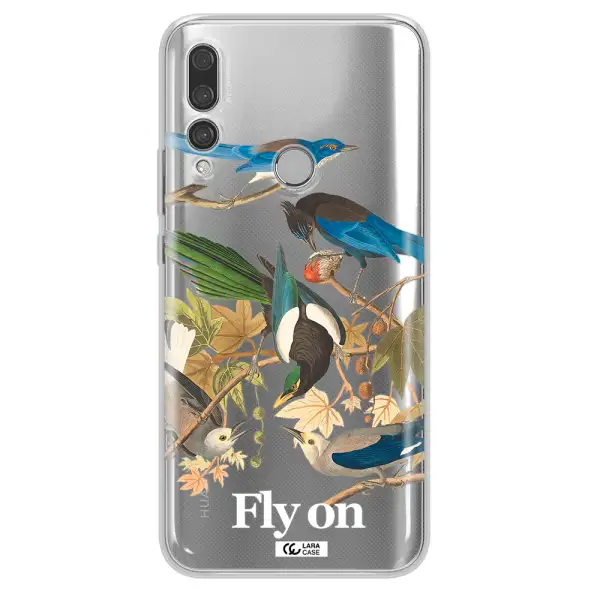 a group of birds on a branch Huawei Y9 Prime 2019 Clear TPU Case
