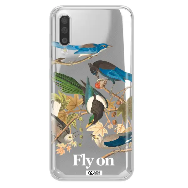 A Group Of Birds On A Branch Samsung A50S Clear Tpu Case