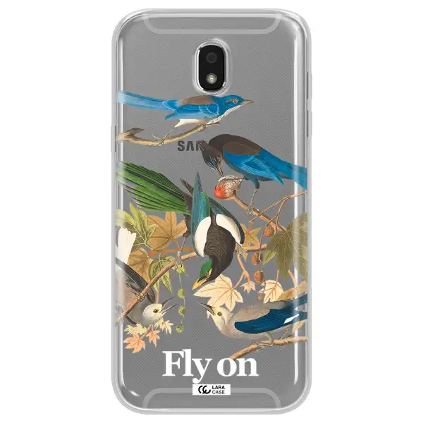 a group of birds on a branch Samsung J5 2017 Clear TPU Case