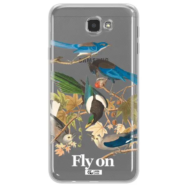 a group of birds on a branch Samsung J7 Prim Clear TPU Case