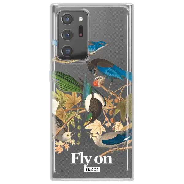 a group of birds on a branch Samsung Note 20 Ultra Clear TPU Case