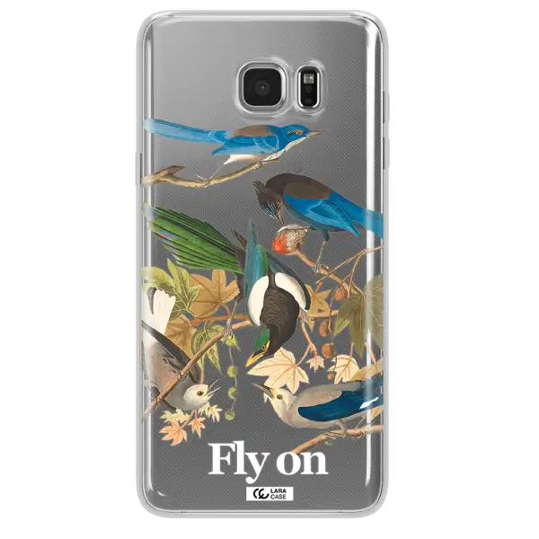 a group of birds on a branch Samsung Note 5 Clear TPU Case