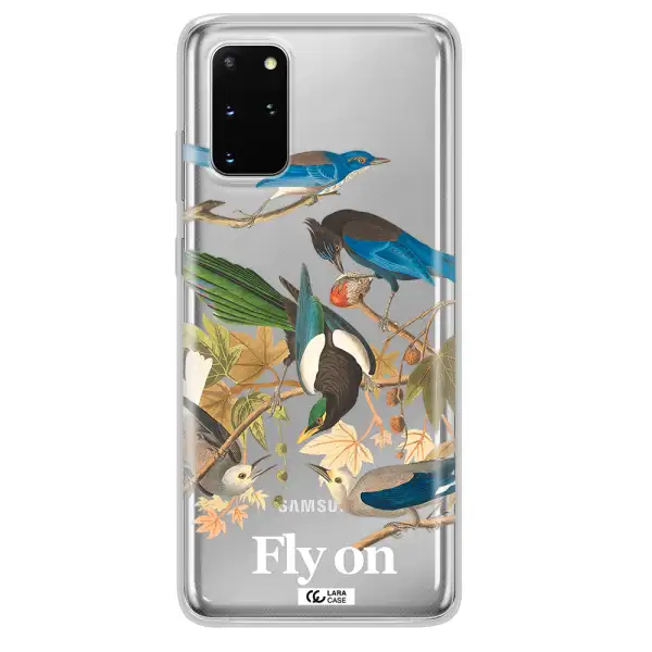 a group of birds on a branch Samsung S 20 Plus Clear TPU Case
