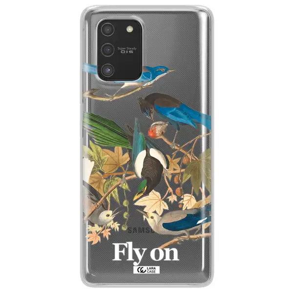 a group of birds on a branch Samsung S10 Lite Clear TPU Case