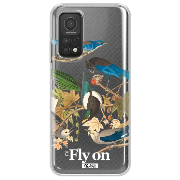 a group of birds on a branch Xiaomi Mi 10T Clear TPU Case