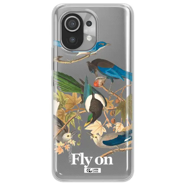 a group of birds on a branch Xiaomi Mi 11 Clear TPU Case