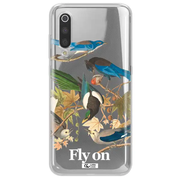 a group of birds on a branch Xiaomi Mi 9 Clear TPU Case