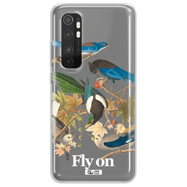 a group of birds on a branch Xiaomi Mi Note 10 Lite Clear TPU Case
