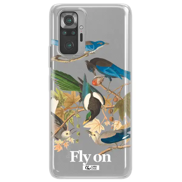 a group of birds on a branch Xiaomi Note 10 Pro Clear TPU Case