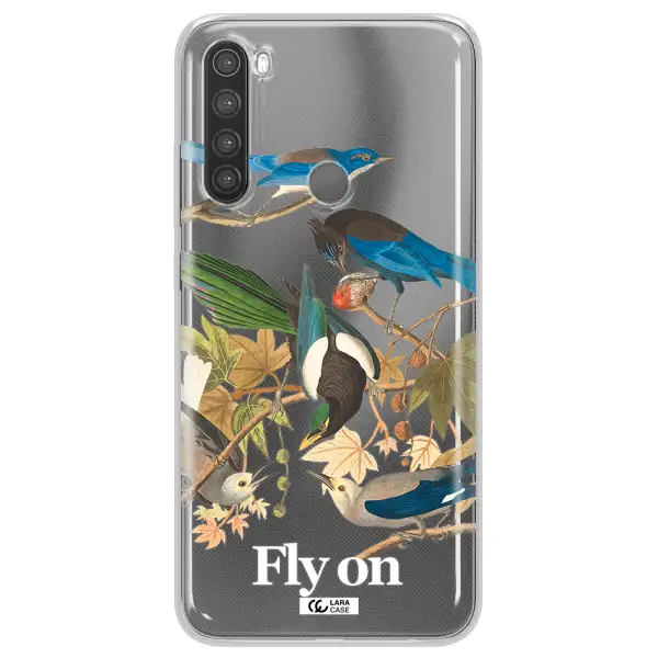 a group of birds on a branch Xiaomi Note 8 Clear TPU Case