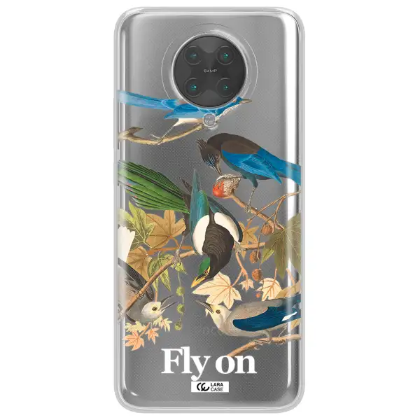 a group of birds on a branch Xiaomi Poco F2 Pro Clear TPU Case