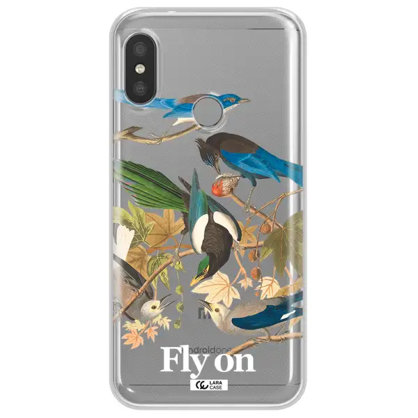 a group of birds on a branch Xiaomi Redmi 6 Pro Clear TPU Case