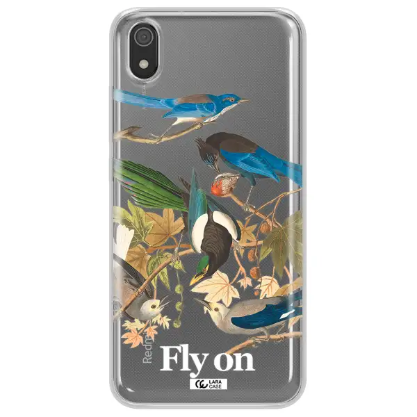a group of birds on a branch Xiaomi Redmi 7A Clear TPU Case