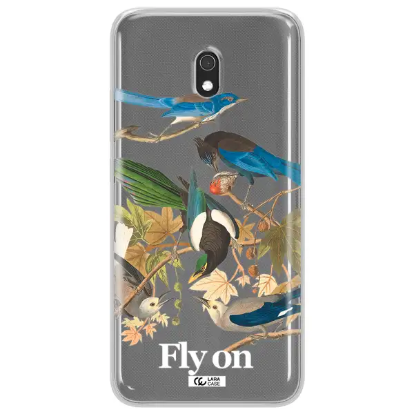 a group of birds on a branch Xiaomi Redmi 8A Clear TPU Case