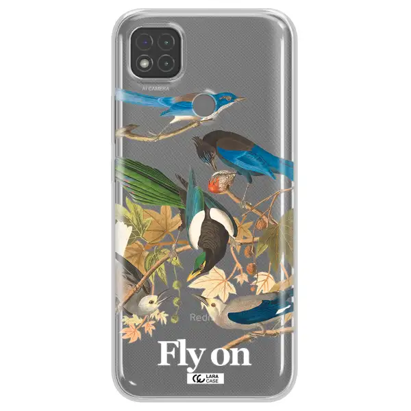 a group of birds on a branch Xiaomi Redmi 9C Clear TPU Case