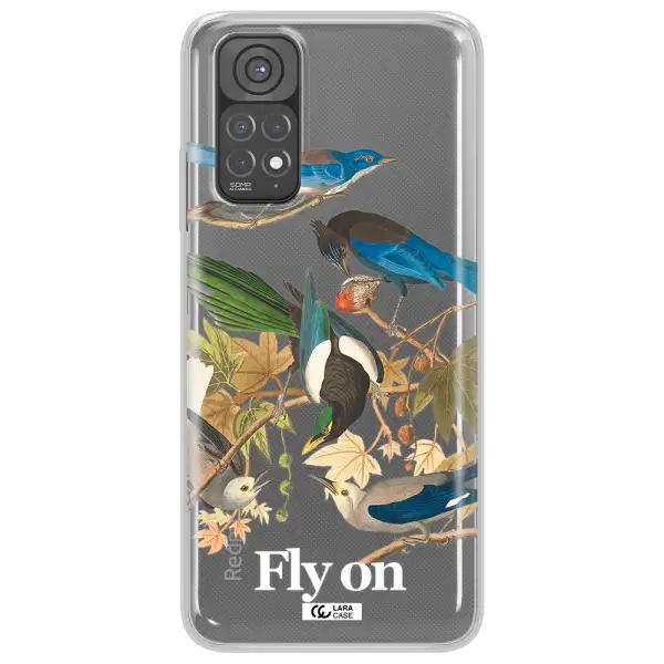 a group of birds on a branch Xiaomi Redmi Note 11 Clear TPU Case