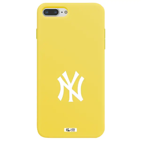 Cute Avocados Apple iPhone 7 plus Silicone canary yellow Case