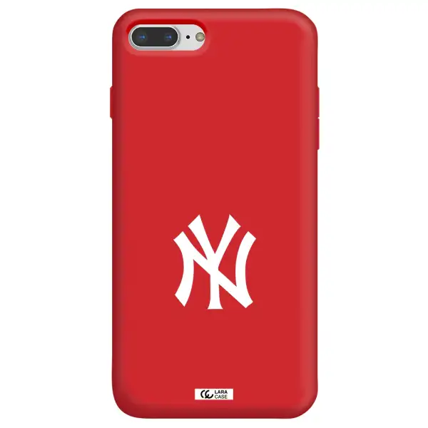 Cute Avocados Apple iPhone 7 plus Silicone Imperial Red Case