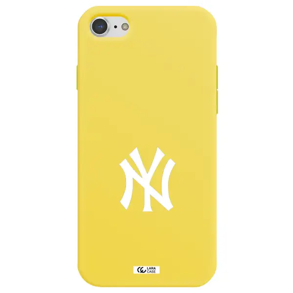 Cute Avocados Apple iPhone 8 Silicone canary yellow Case