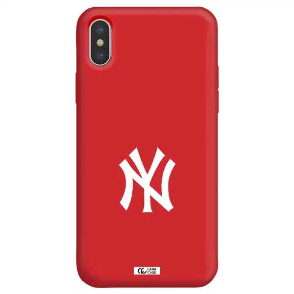 Cute Avocados Apple iPhone X Silicone Imperial Red Case