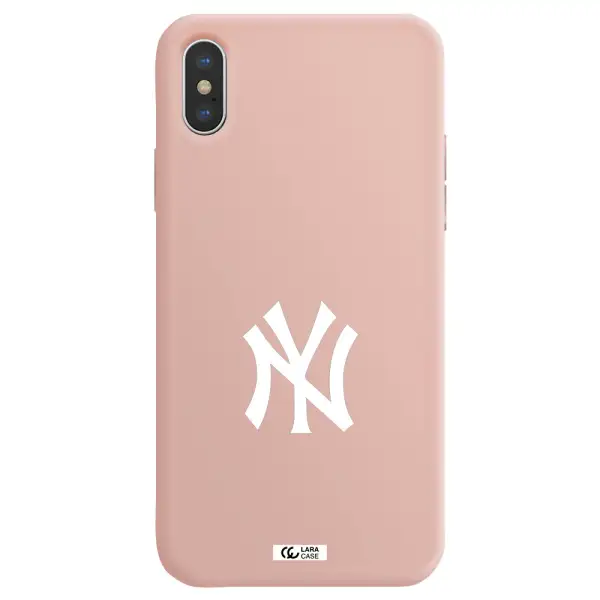 Cute Avocados Apple iPhone X Silicone pastel pink Case