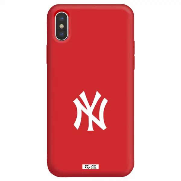 Cute Avocados Apple iPhone XS Silicone Imperial Red Case