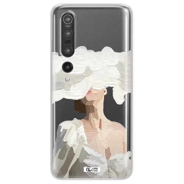 a woman with a cloud covering her face Xiaomi Mi 10 Pro Clear TPU Case