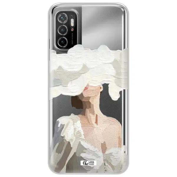 A Woman With A Cloud Covering Her Face Xiaomi Poco M4 Pro 5G Clear Tpu Case