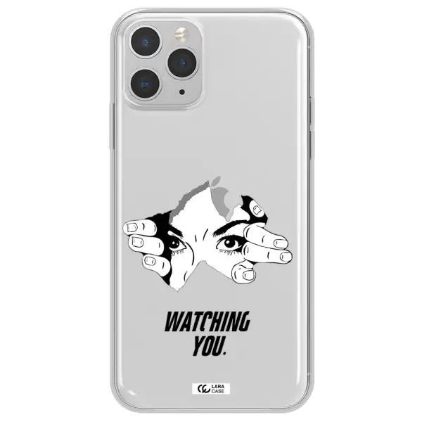 a hand with a hole in the wall Apple iPhone 11 pro Clear TPU Case
