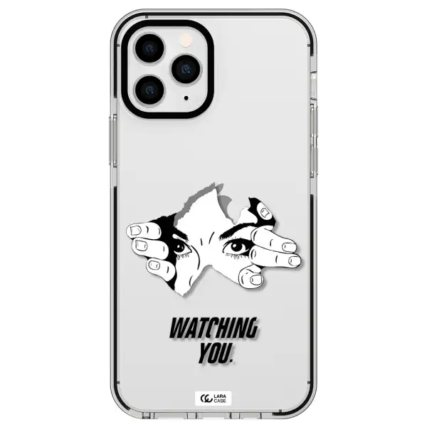 a hand with a hole in the wall Apple iPhone 11 pro impact black border Case