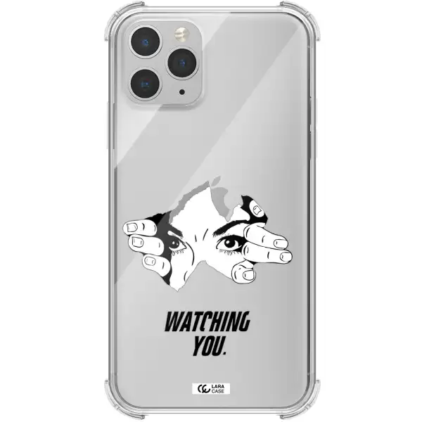 a hand with a hole in the wall Apple iPhone 11 pro max Clear PC Case