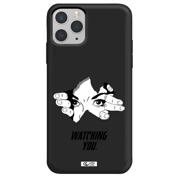a hand with a hole in the wall Apple iPhone 11 pro max Silicone black Case