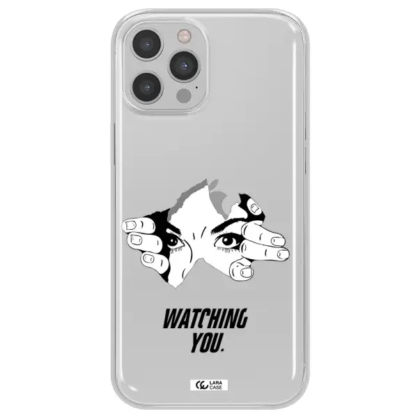 a hand with a hole in the wall Apple iPhone 12 pro Clear TPU Case
