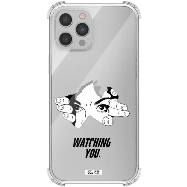 a hand with a hole in the wall Apple iPhone 12 pro max Clear PC Case