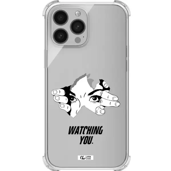 a hand with a hole in the wall Apple iPhone 13 Pro Clear PC Case