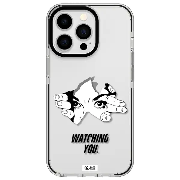 a hand with a hole in the wall Apple iPhone 13 Pro impact black border Case