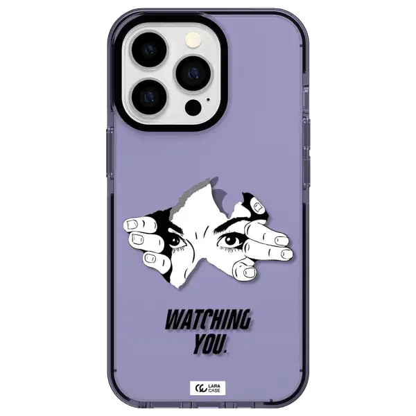 a hand with a hole in the wall Apple iPhone 13 Pro impact Lilac Case