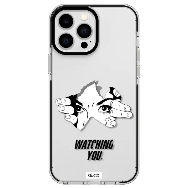 a hand with a hole in the wall Apple iPhone 13 Pro Max impact black border Case