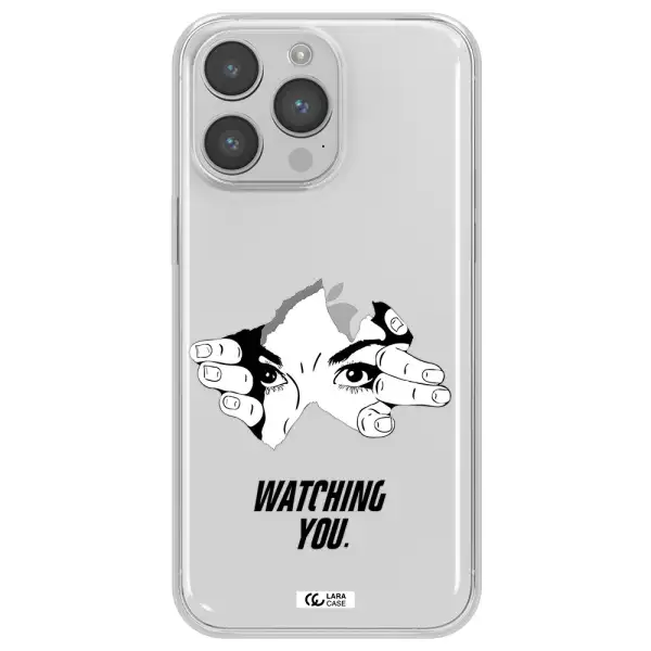 a hand with a hole in the wall Apple iPhone 14 pro Clear TPU Case