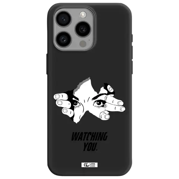 a hand with a hole in the wall Apple Iphone 15 Pro max Silicone black Case