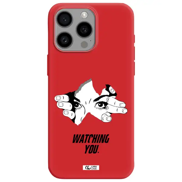 A Hand With A Hole In The Wall Apple Iphone 15 Pro Max Silicone Imperial Red Case