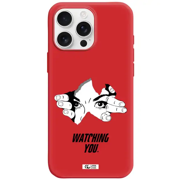 A Hand With A Hole In The Wall Apple Iphone 16 Pro Max Silicone Imperial Red Case