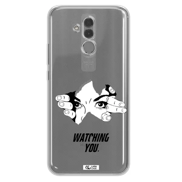 a hand with a hole in the wall Huawei Mate 20 Lite Clear TPU Case