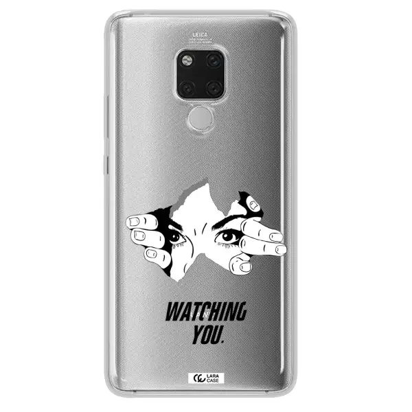 a hand with a hole in the wall Huawei Mate 20X Clear TPU Case