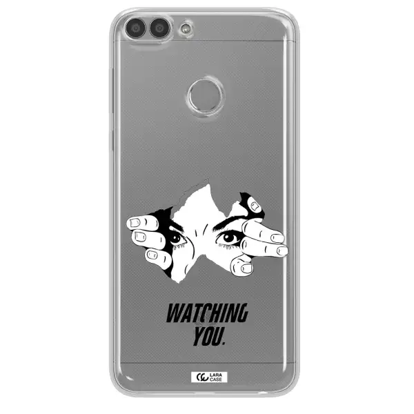 a hand with a hole in the wall Huawei P Smart 2017 Clear TPU Case