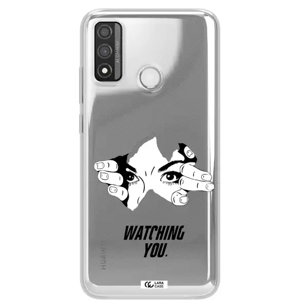 a hand with a hole in the wall Huawei P Smart 2020 Clear TPU Case