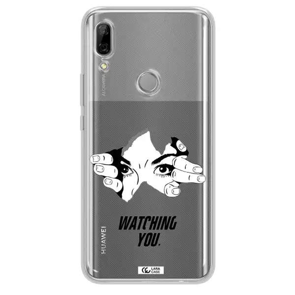 a hand with a hole in the wall Huawei P Smart Z Clear TPU Case