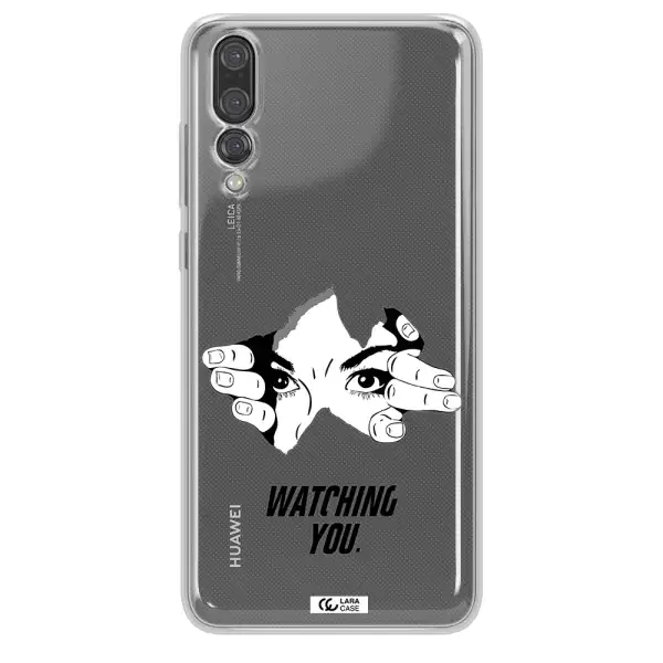 a hand with a hole in the wall Huawei P20 Pro Clear TPU Case